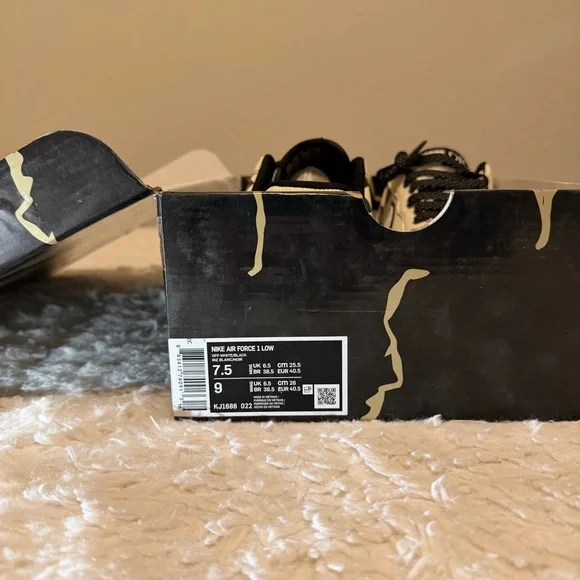 Dior Black and Cream Checkered Sneakers - Picture 7 of 7